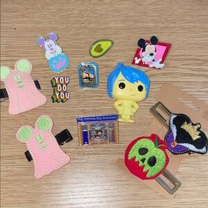 Accessories Bundle-Disney Pins, Hair Pins